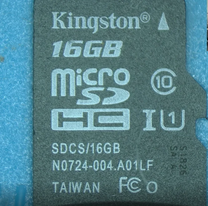 Actual Kingston 16GB microSDHC camera card from a successful recovery case