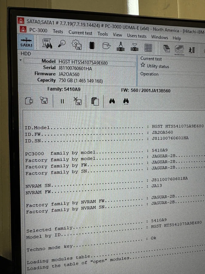 Data recovery imaging workstation