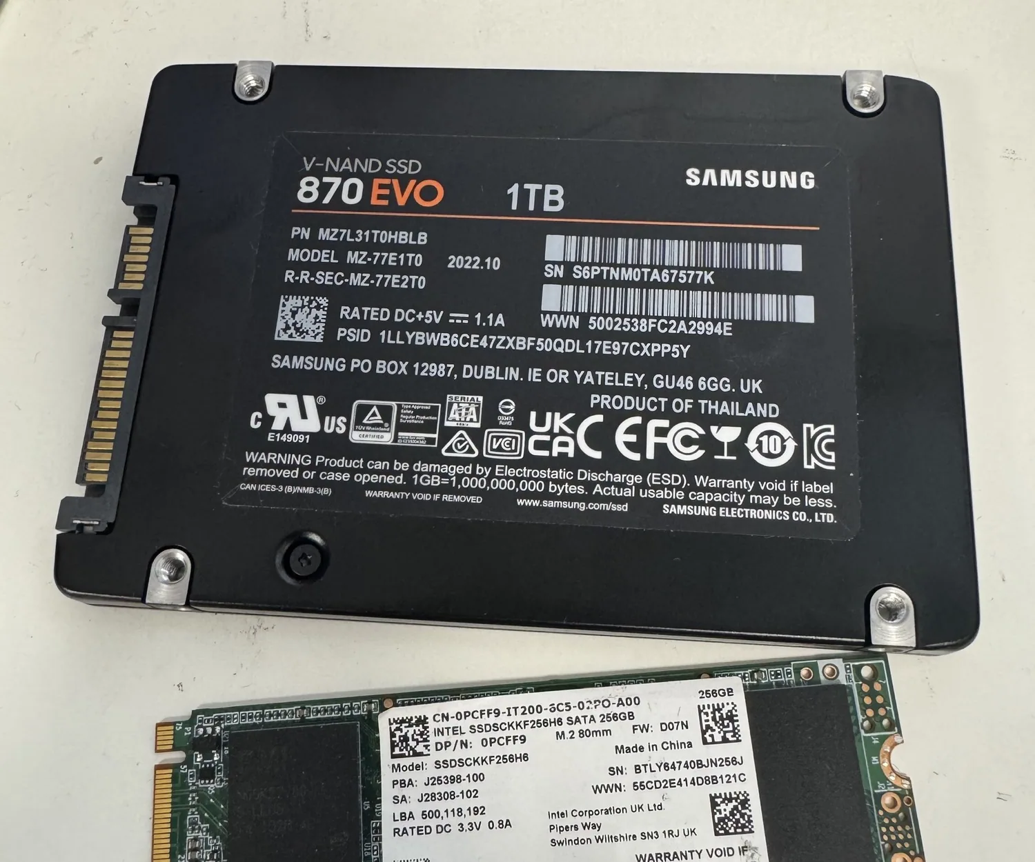 Samsung SSDs prepared for data recovery